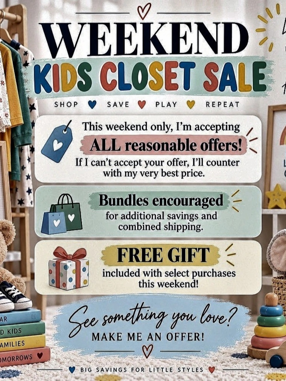 Weekend Closet Sale | Reasonable Offers Welcome + Bundle Savings